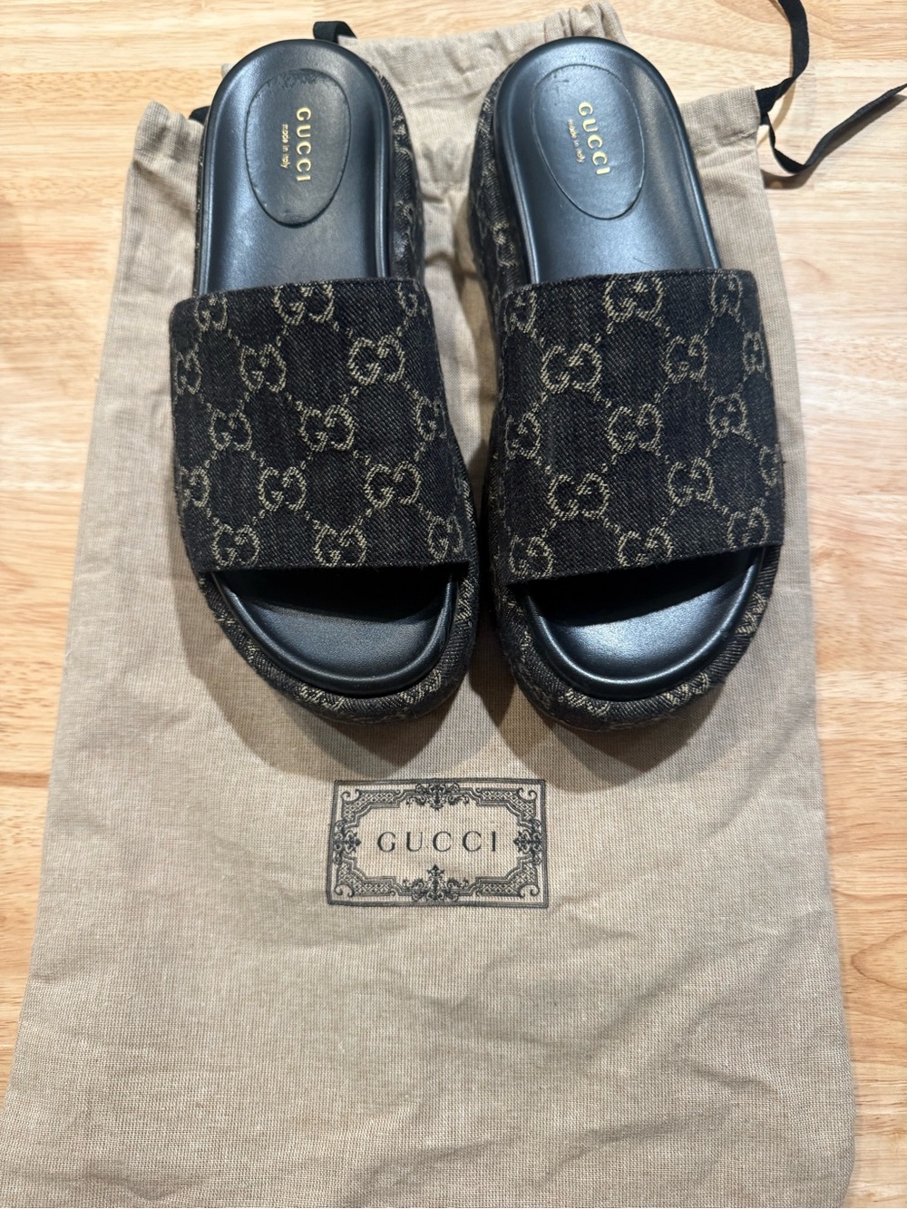 Gucci GG Monogram Sandals
